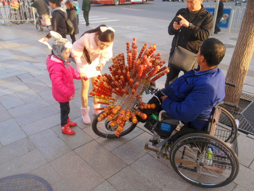 Meatballs on a stick.